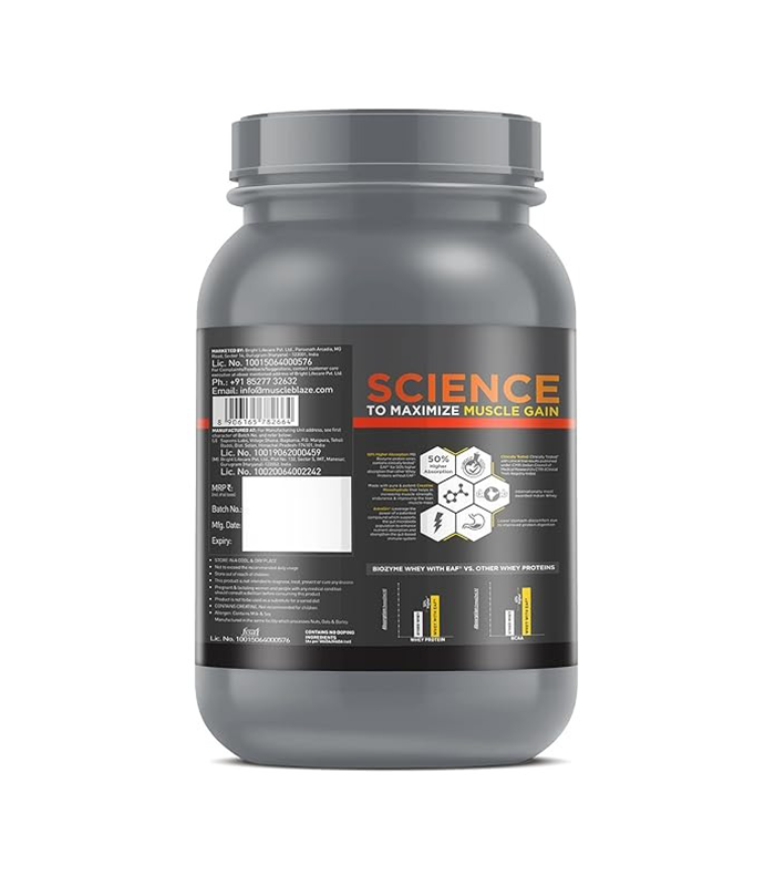 MuscleBlaze Biozyme Performance Whey PR | 1 Kg - Trickfit