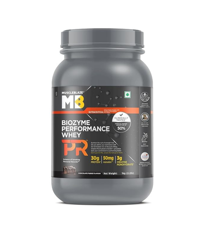 MuscleBlaze Biozyme Performance Whey PR | 1 Kg - Trickfit